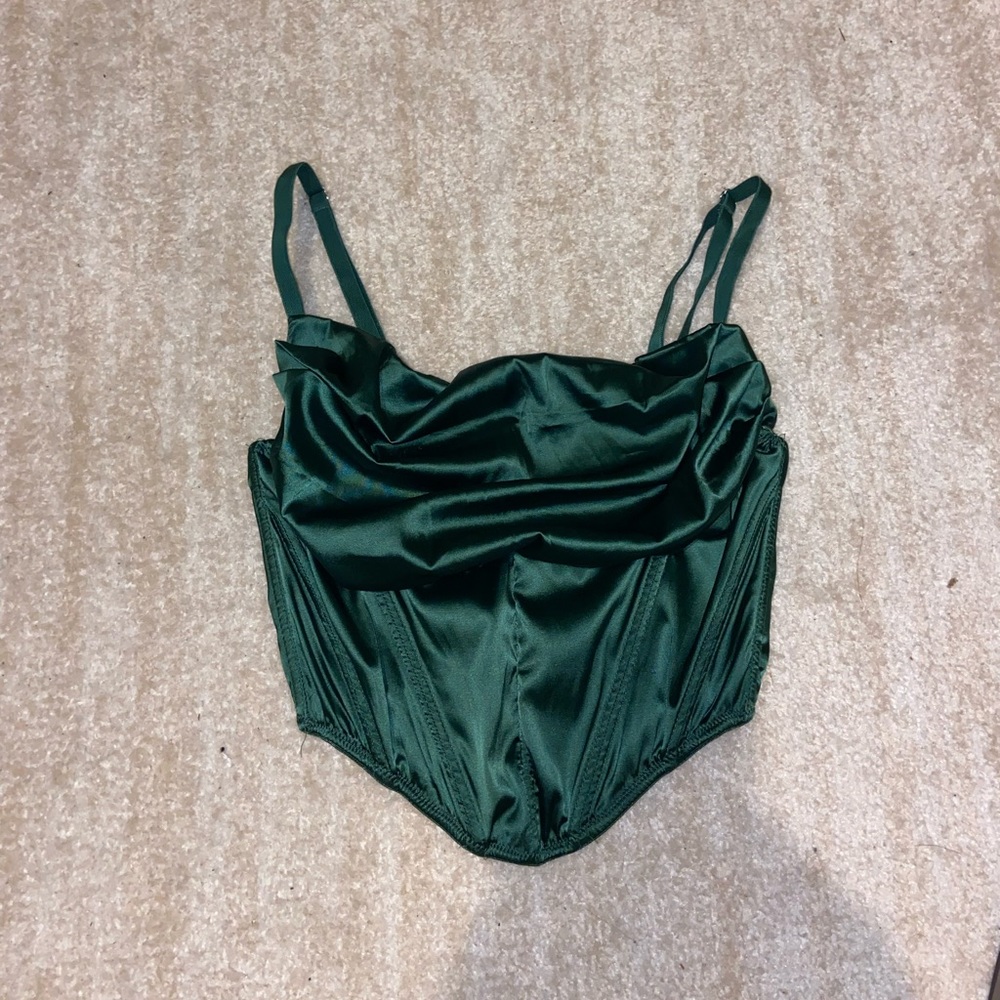Urban Outfitters Lexi Satin Cowl Corset Top